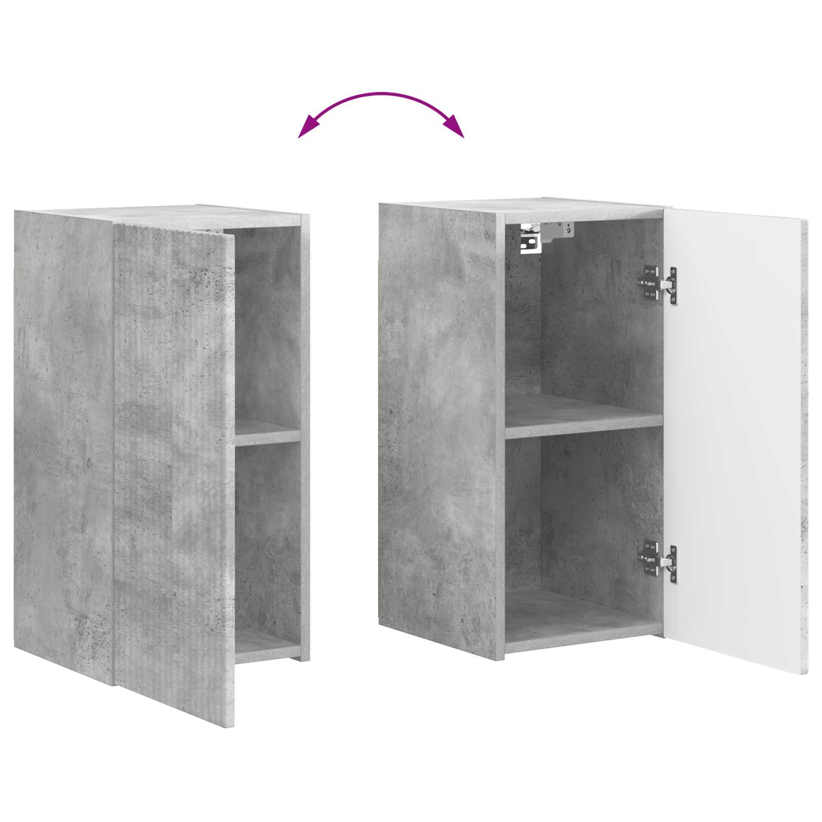 TV-Schrankset 6 pcs Beton Grau Holzwerkstoff