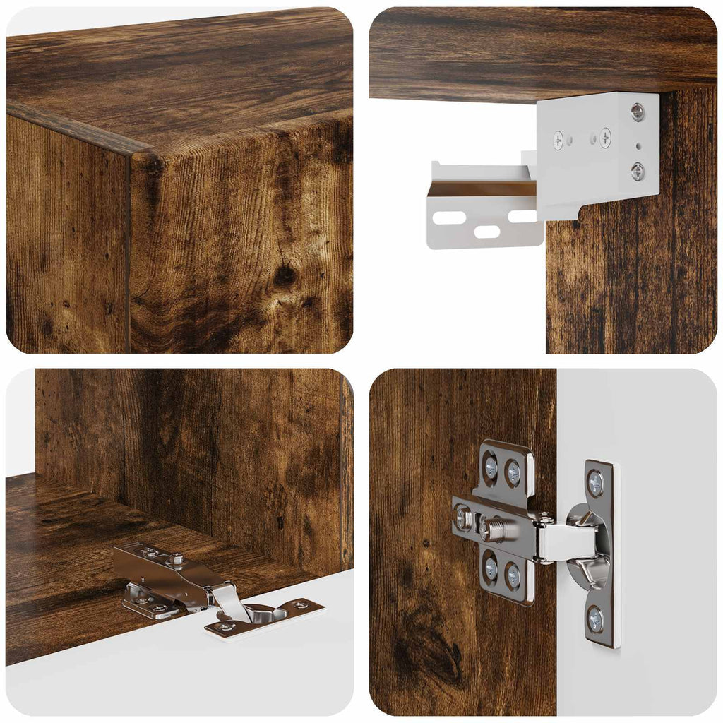 TV-Schrankset 6 pcs Geräucherte Eiche Holzwerkstoff