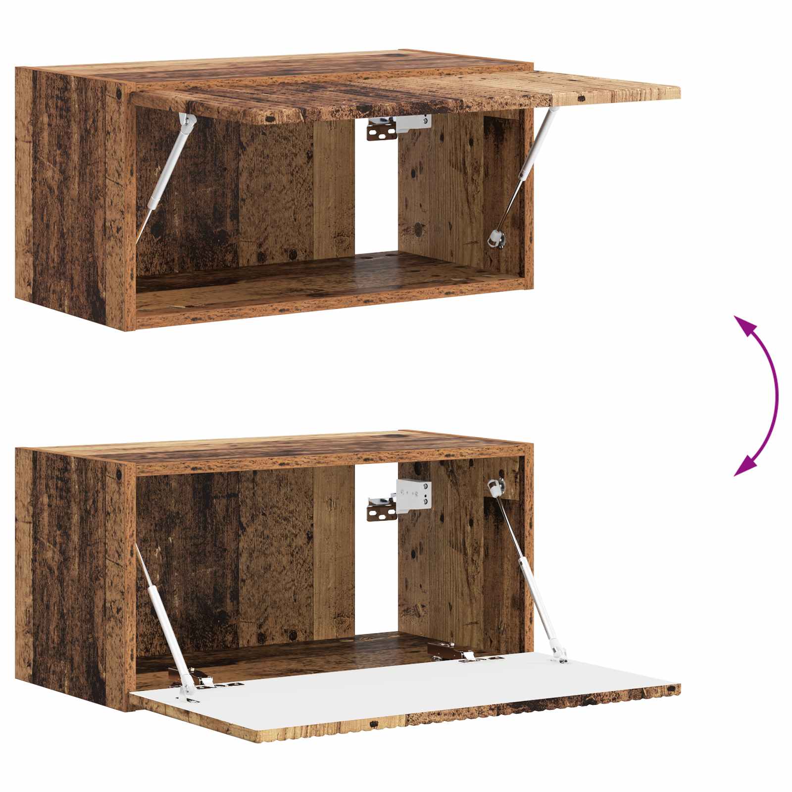 TV-Schrankset 6 pcs Altholz Holzwerkstoff