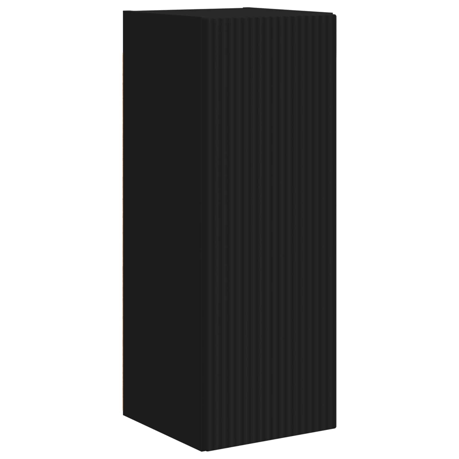 TV-Schrankset 4 pcs Schwarz Holzwerkstoff
