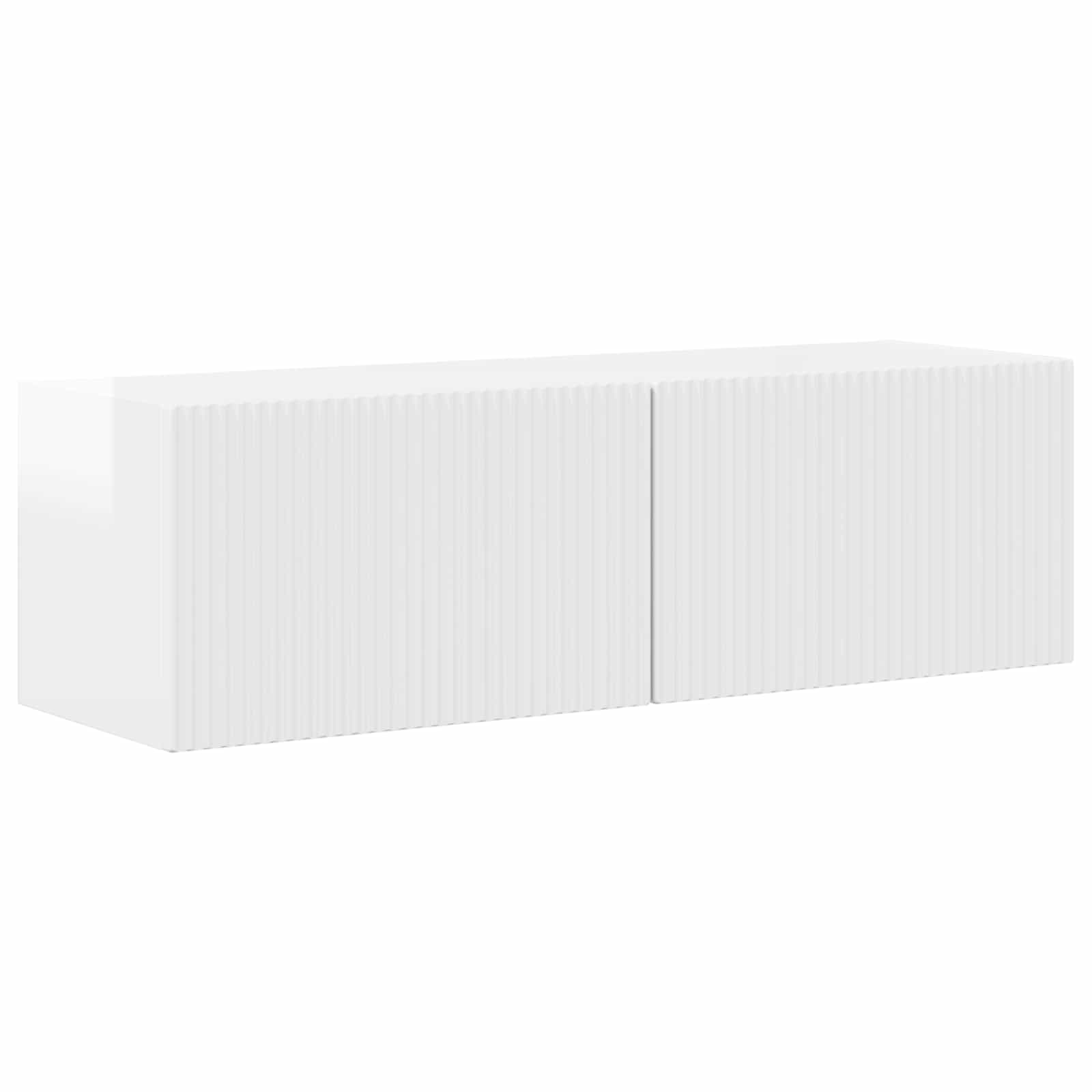TV-Schrankset 4 pcs Hochglanz Weiß Holzwerkstoff