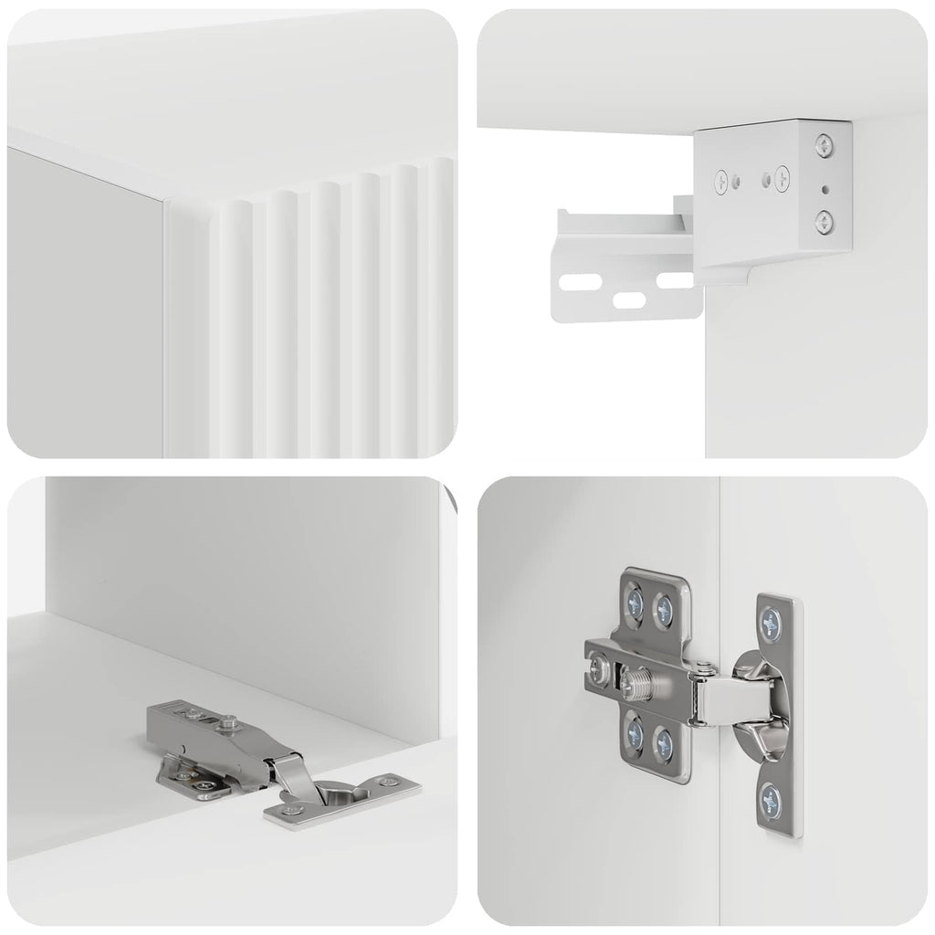 TV-Schrankset 6 pcs Weiß Holzwerkstoff