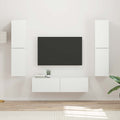 TV-Schrankset 6 pcs Weiß Holzwerkstoff