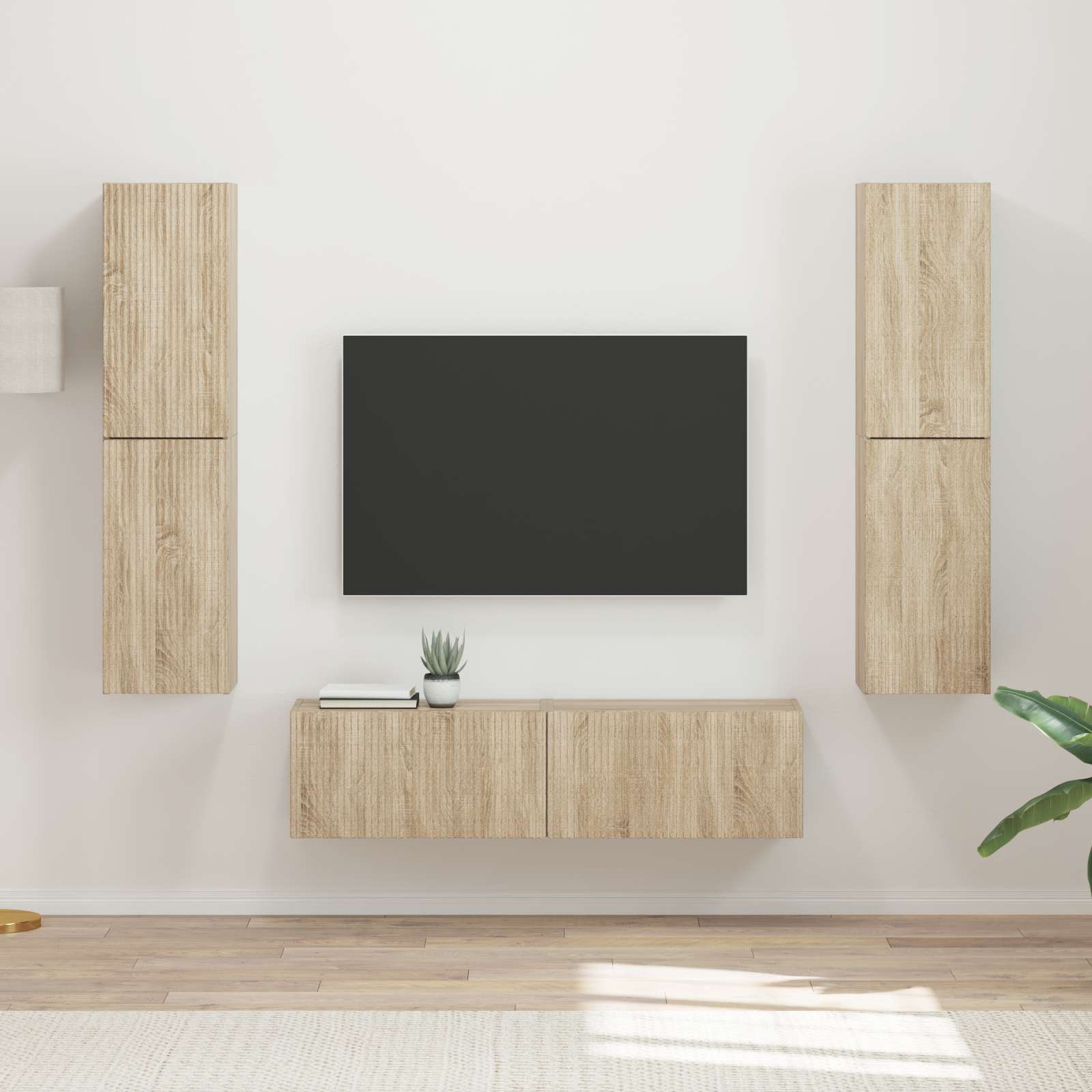 TV-Schrankset 6 pcs Sonoma-Eiche Holzwerkstoff
