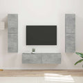TV-Schrankset 6 pcs Beton Grau Holzwerkstoff
