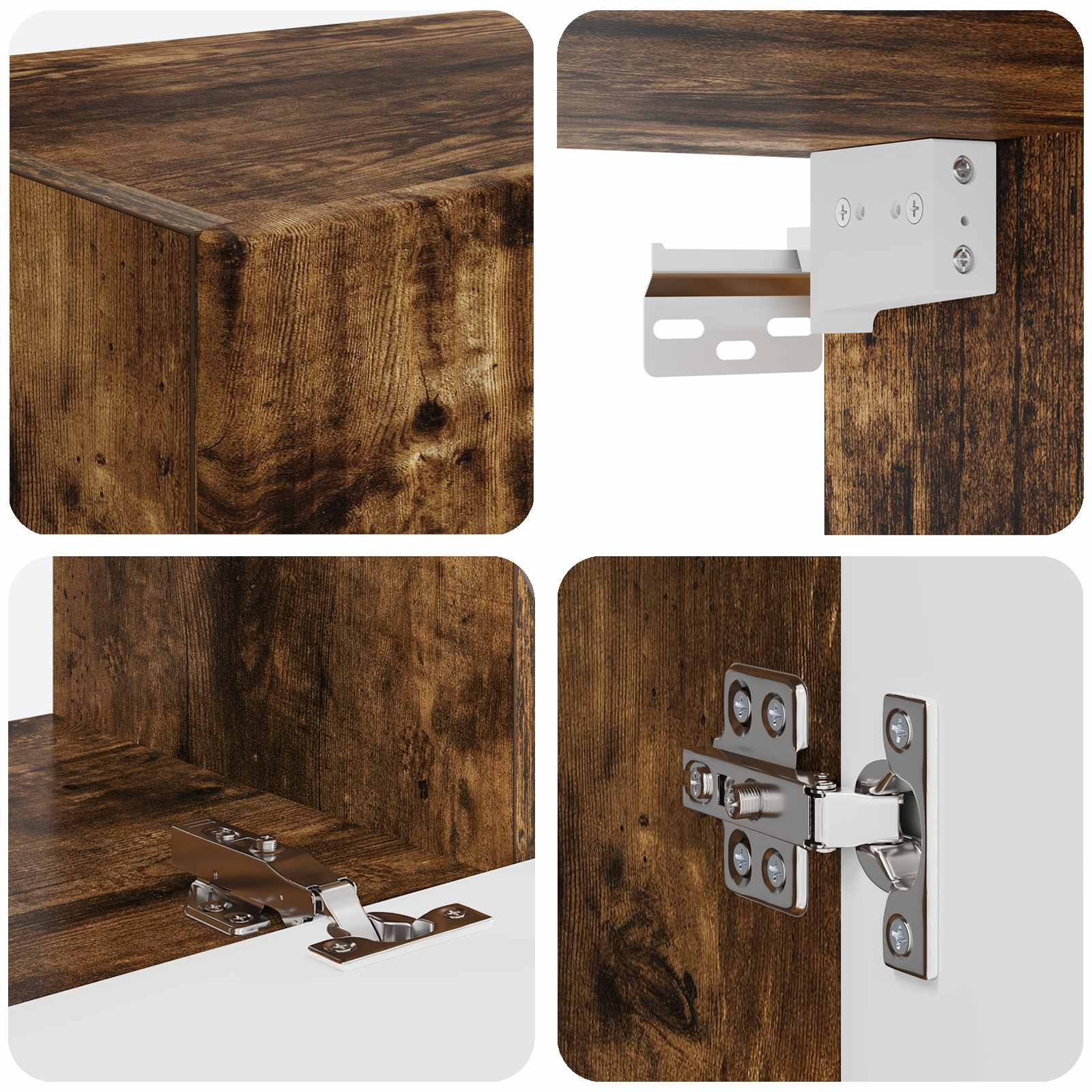 TV-Schrankset 6 pcs Geräucherte Eiche Holzwerkstoff