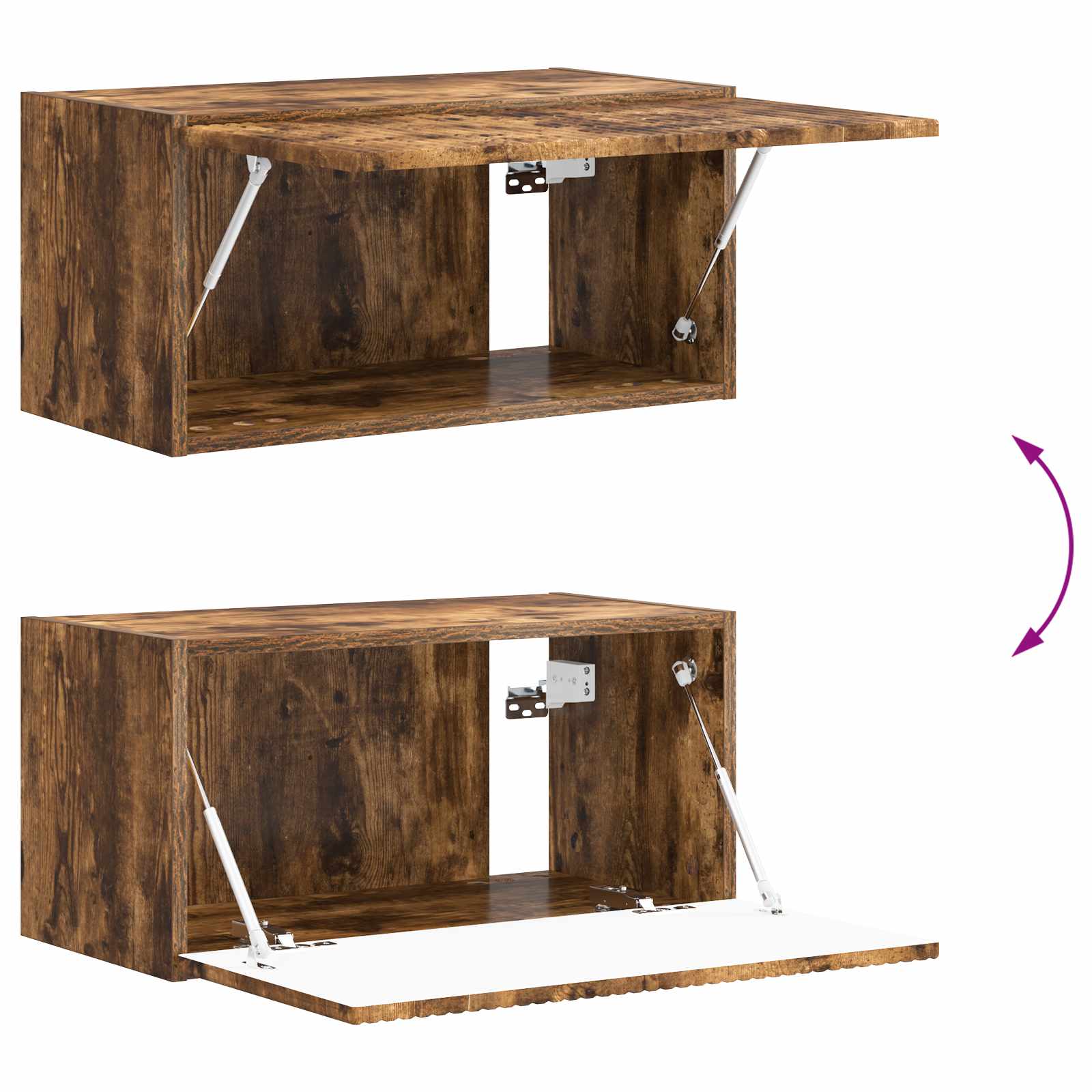 TV-Schrankset 6 pcs Geräucherte Eiche Holzwerkstoff