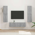 TV-Schrankset 6 pcs Graues Sonoma Holzwerkstoff