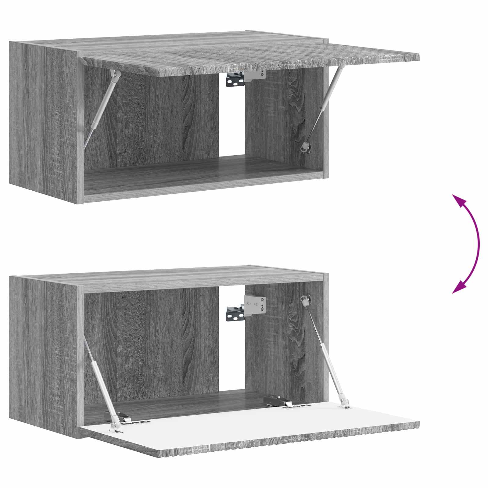 TV-Schrankset 6 pcs Graues Sonoma Holzwerkstoff