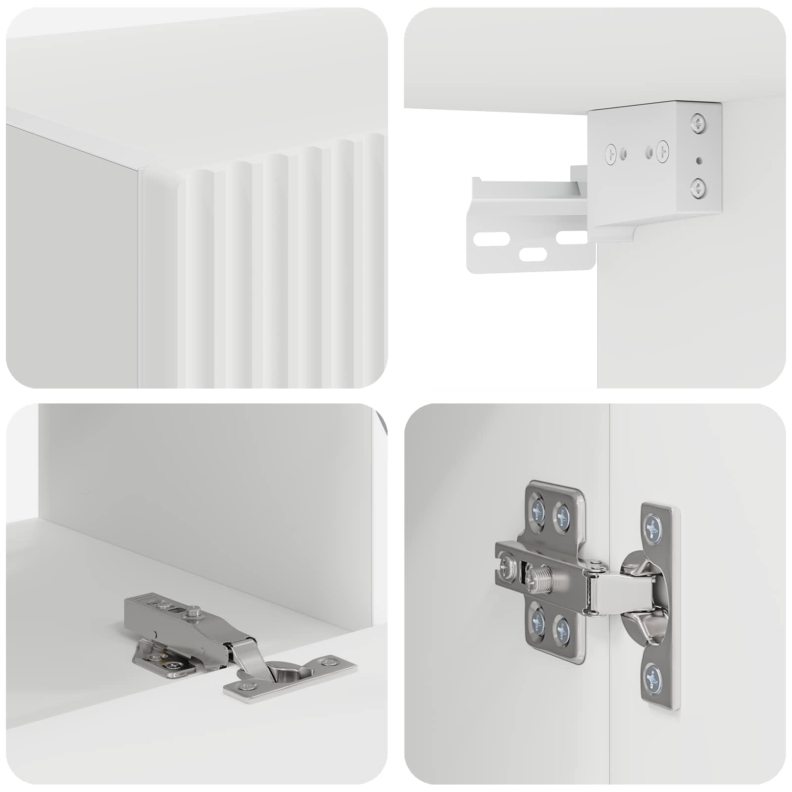 TV-Schrankset 8 pcs Weiß Holzwerkstoff
