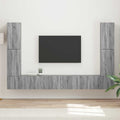 TV-Schrankset 8 pcs Graues Sonoma Holzwerkstoff