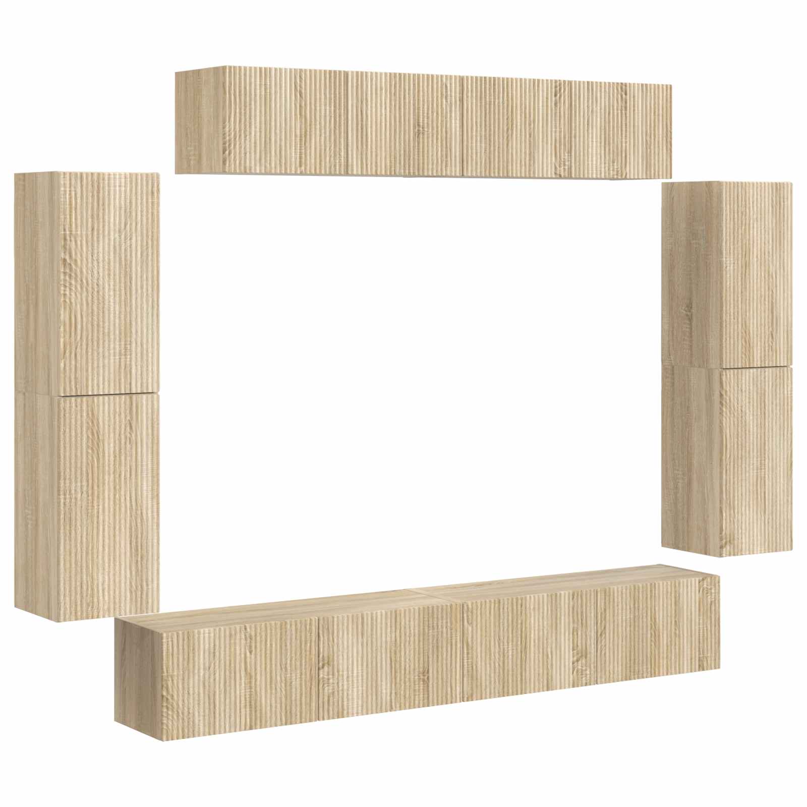 TV-Schränk 8 pcs Sonoma-Eiche