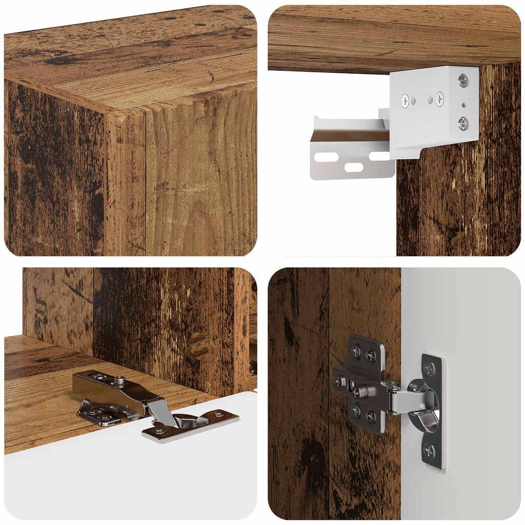 TV-Schränk 8 pcs Altholz