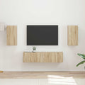 TV-Schrankset 4 pcs Sonoma-Eiche Holzwerkstoff