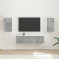 TV-Schrankset 4 pcs Beton Grau Holzwerkstoff