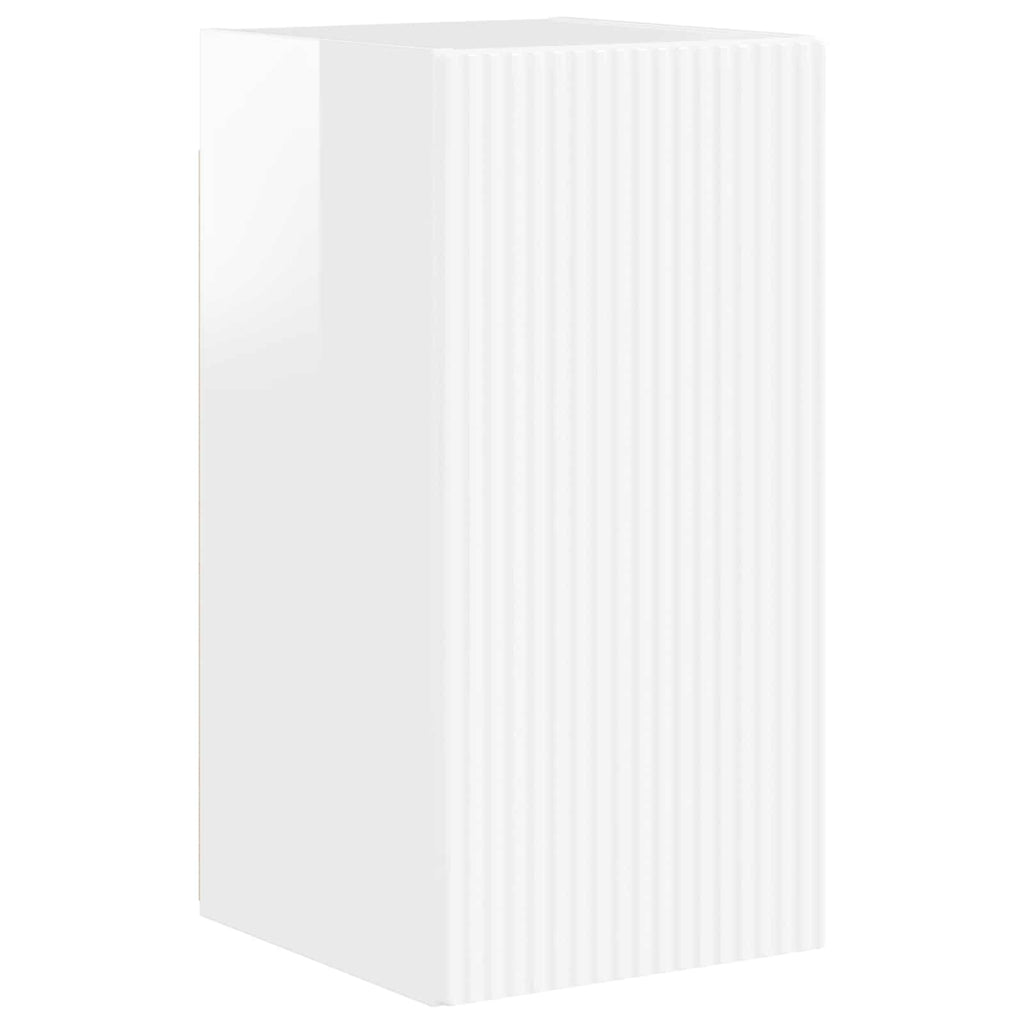 TV-Schrankset 4 pcs Hochglanz Weiß Holzwerkstoff