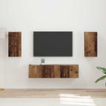 TV-Schrankset 4 pcs Altholz Holzwerkstoff
