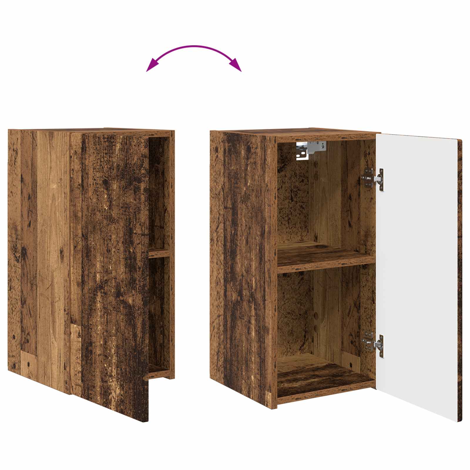 TV-Schrankset 4 pcs Altholz Holzwerkstoff