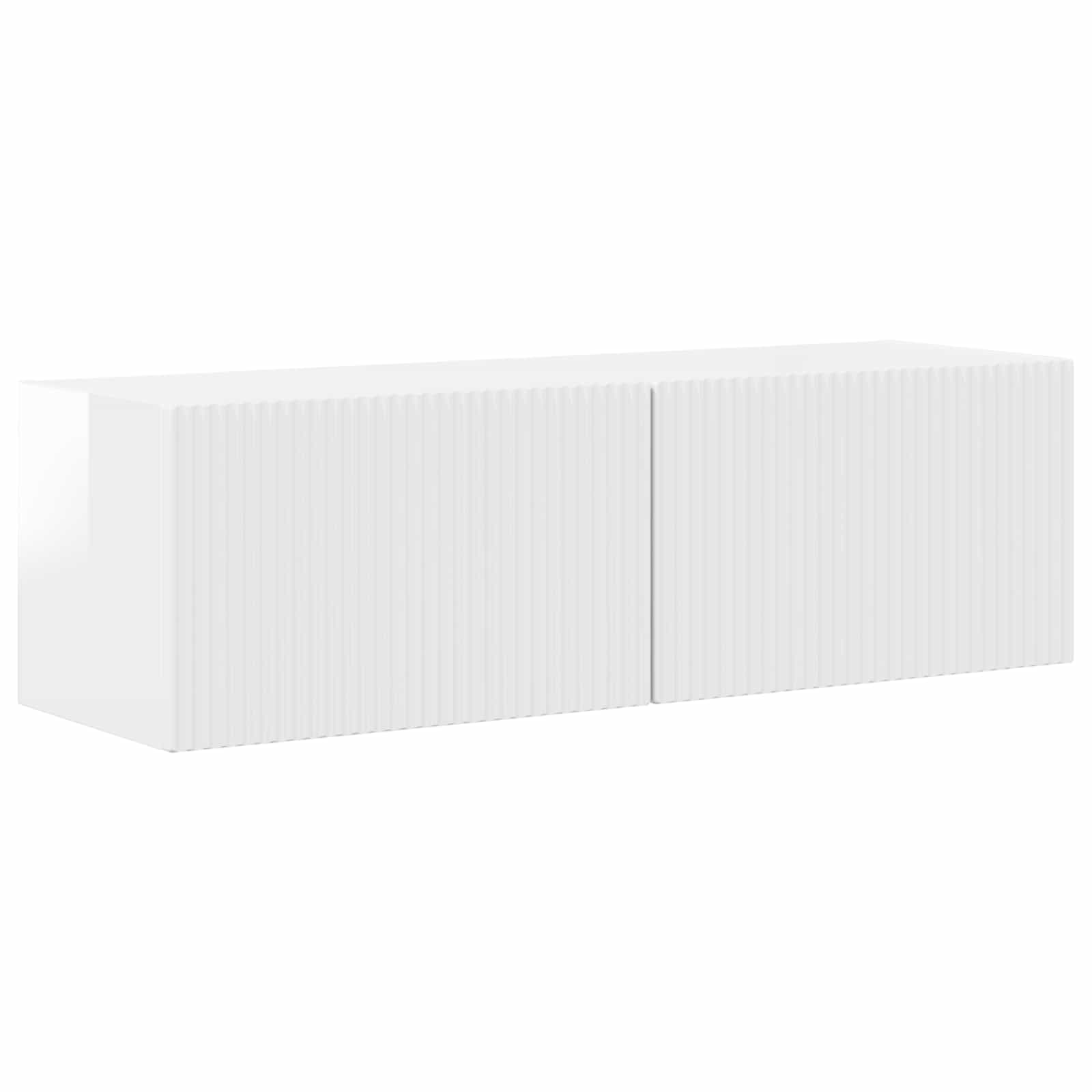 TV-Schrankset 4 pcs Hochglanz Weiß Holzwerkstoff