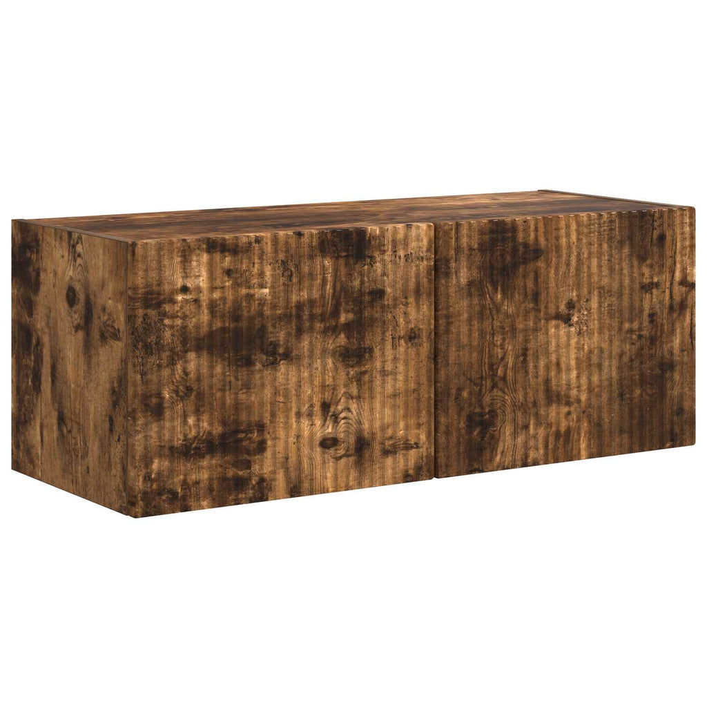 TV-Schrankset 4 pcs Geräucherte Eiche Holzwerkstoff