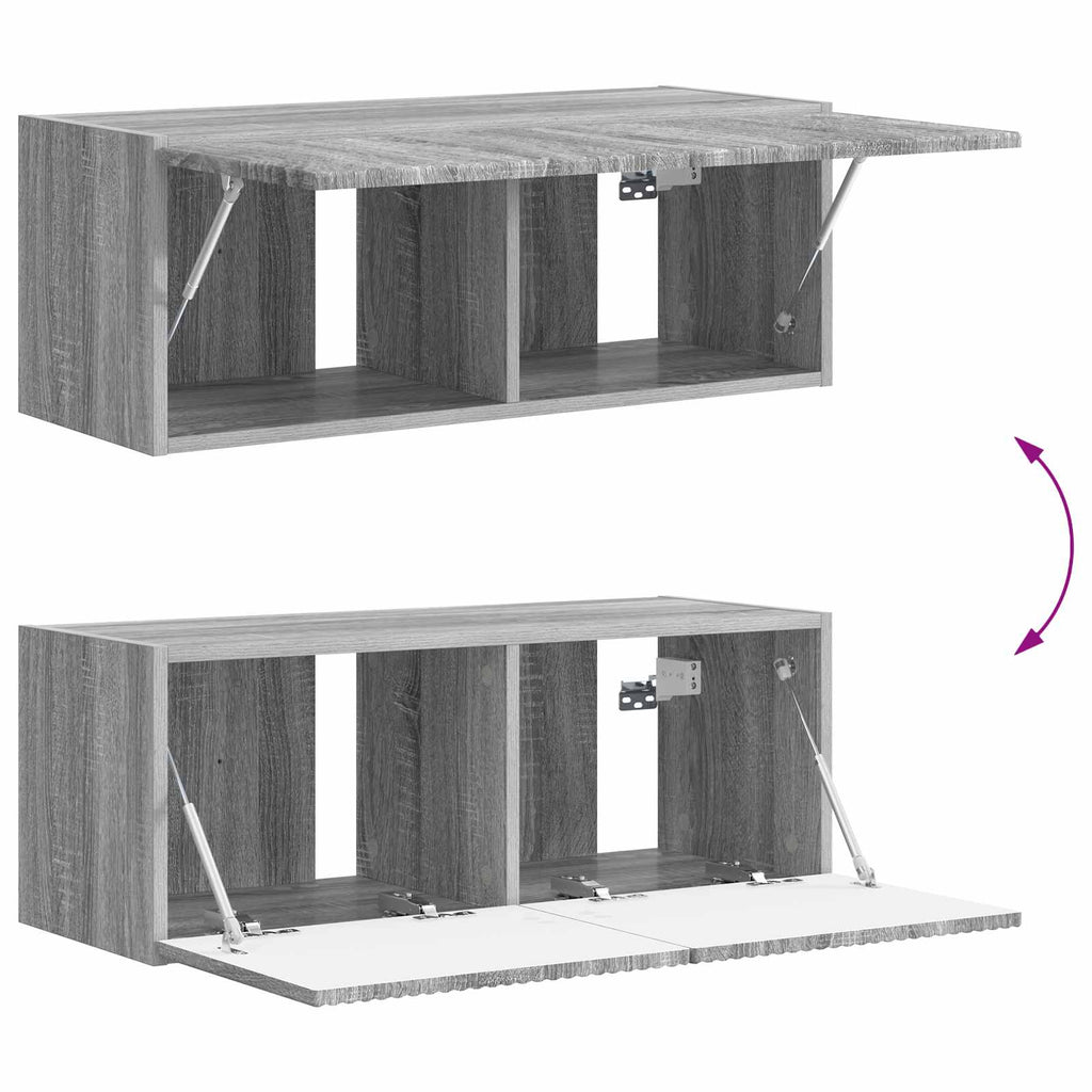 TV-Schrankset 4 pcs Graues Sonoma Holzwerkstoff