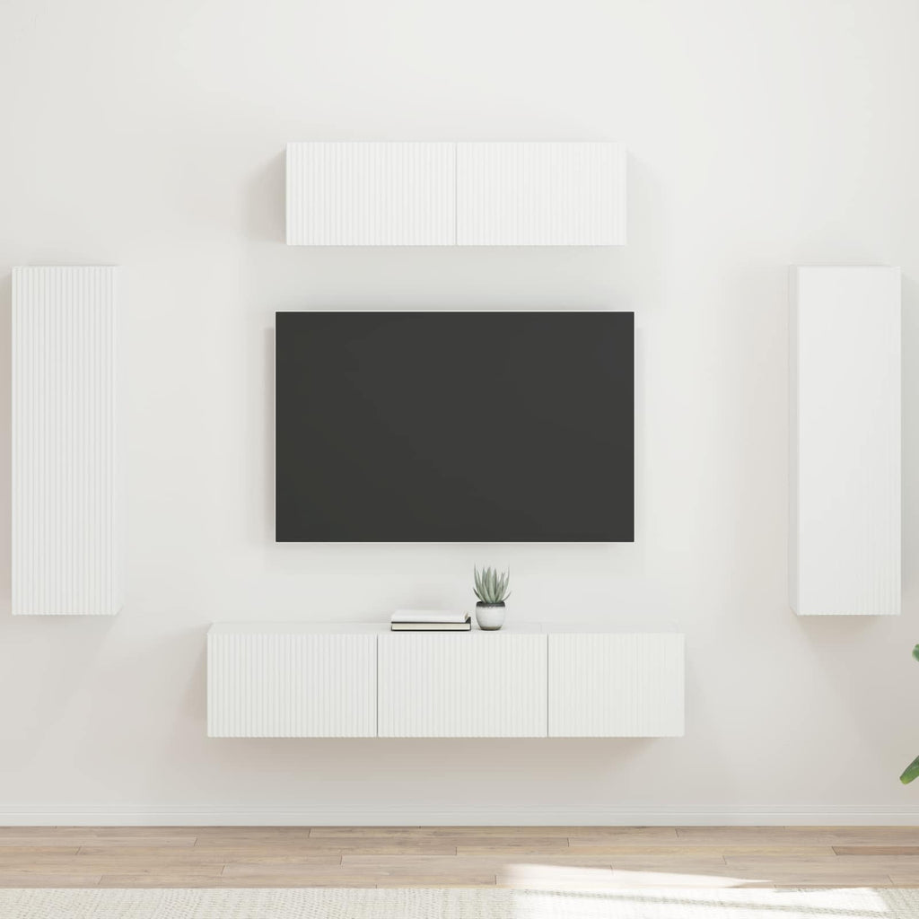 TV-Schränk 5 pcs Weiß