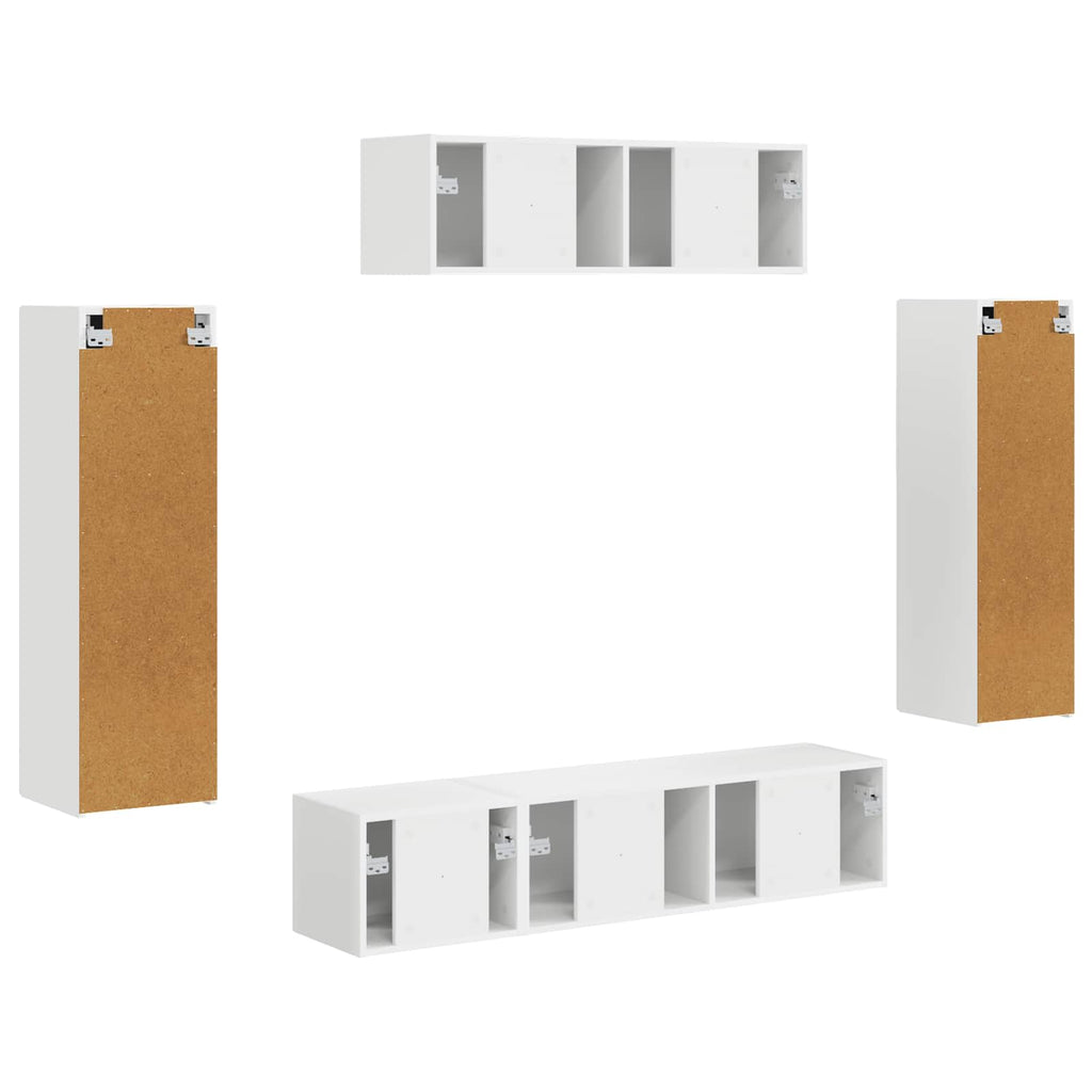 TV-Schränk 5 pcs Weiß