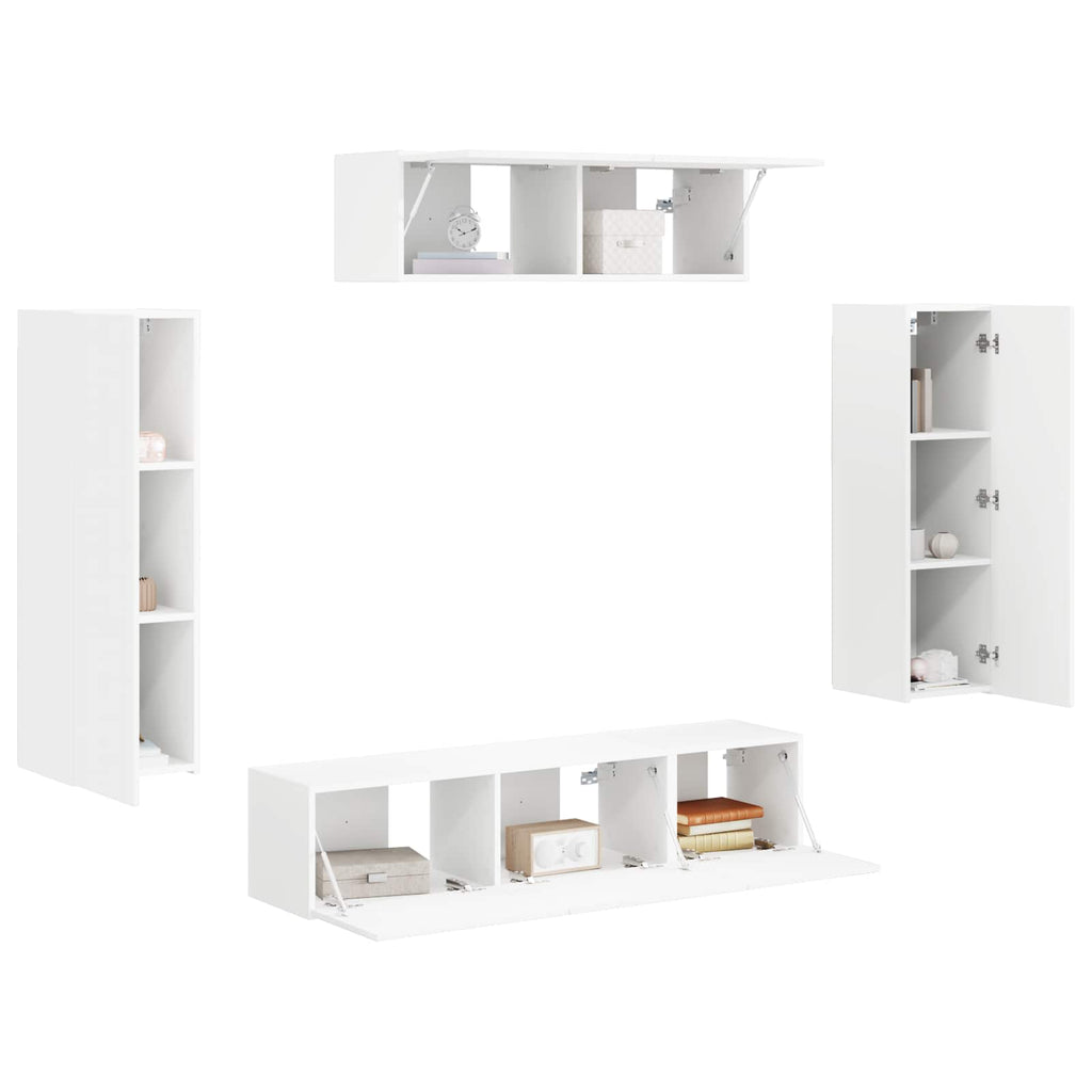 TV-Schränk 5 pcs Weiß