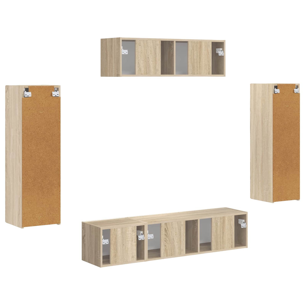 TV-Schränk 5 pcs Sonoma-Eiche