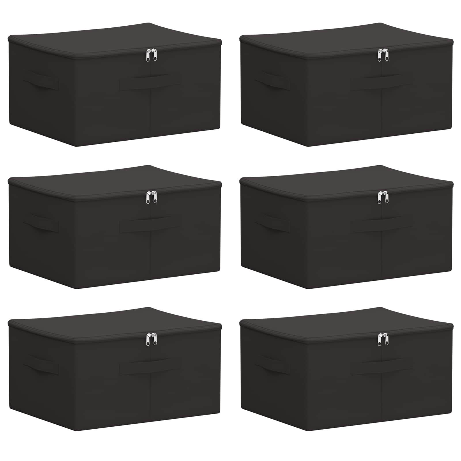 Aufbewahrungsbox 6 pcs Anthrazit 43 x 34 x 23 cm Vliesstoff
