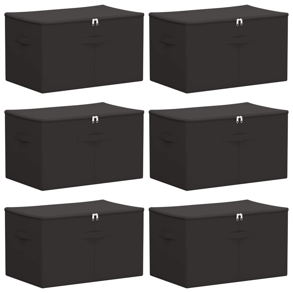 Aufbewahrungsbox 6 pcs Anthrazit 55 x 35 x 32 cm Vliesstoff