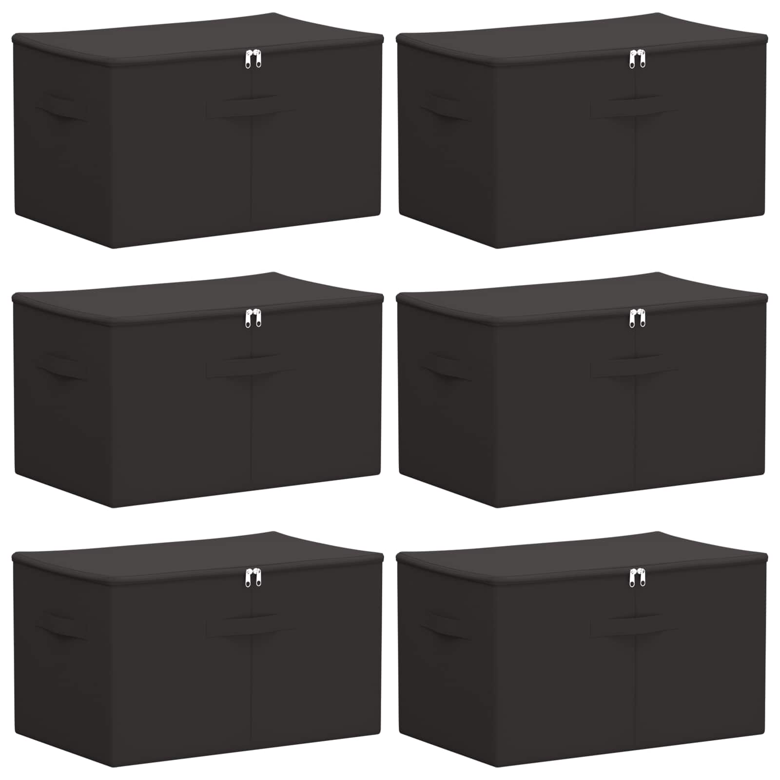 Aufbewahrungsbox 6 pcs Anthrazit 55 x 35 x 32 cm Vliesstoff