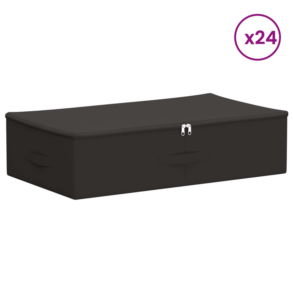 Aufbewahrungsbox 24 pcs Anthrazit 70 x 40 x 18 cm Vliesstoff