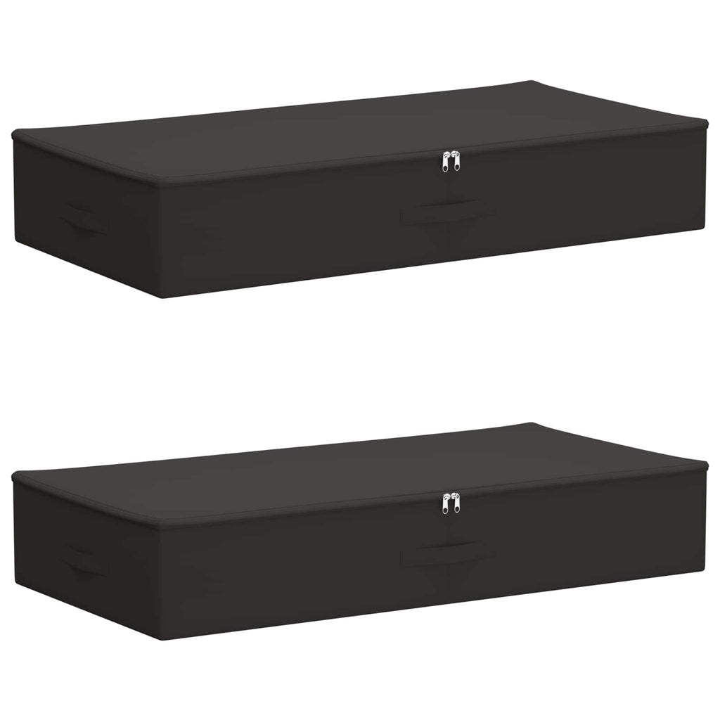 Aufbewahrungsbox 2 pcs Anthrazit 90 x 48 x 15 cm Vliesstoff