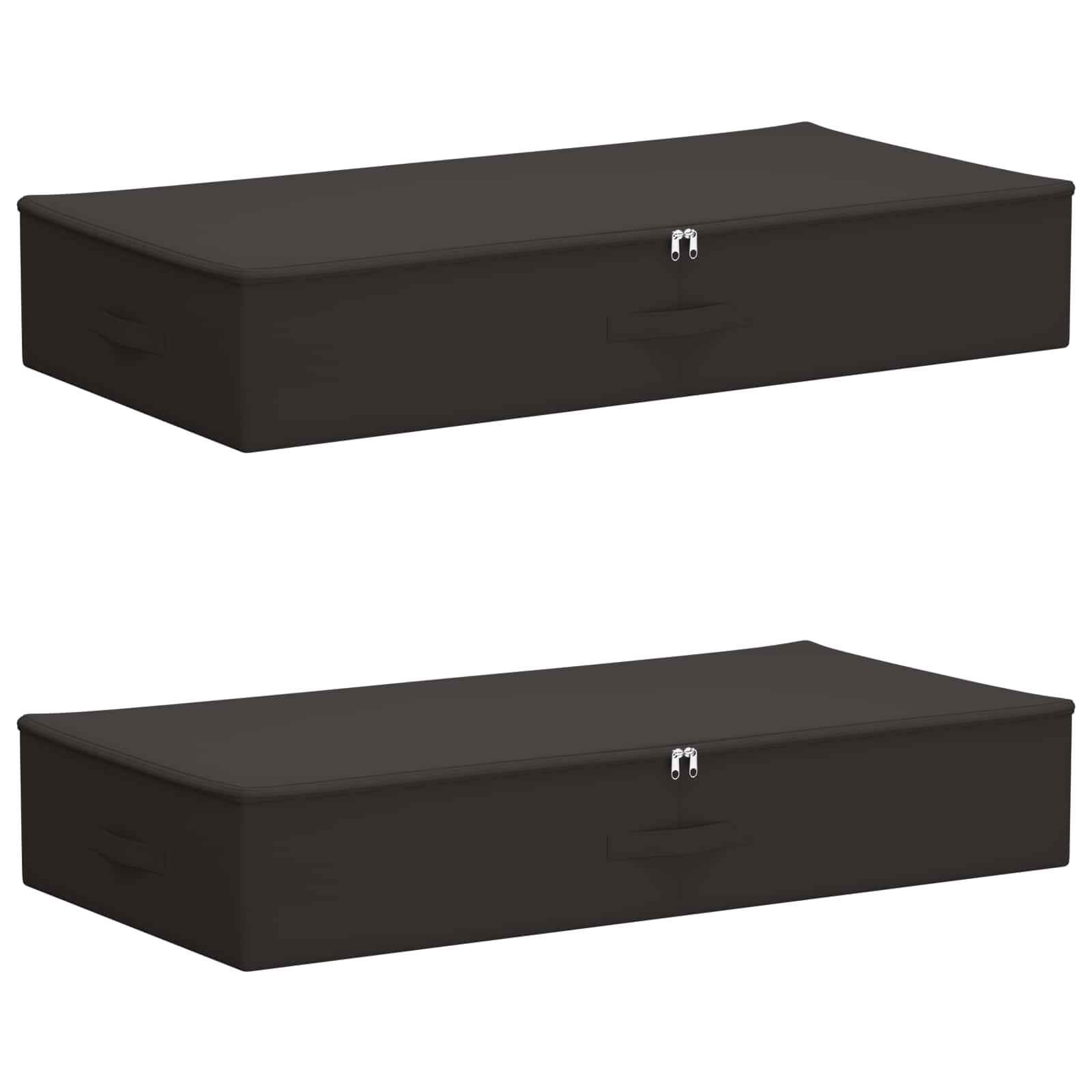 Aufbewahrungsbox 2 pcs Anthrazit 90 x 48 x 15 cm Vliesstoff