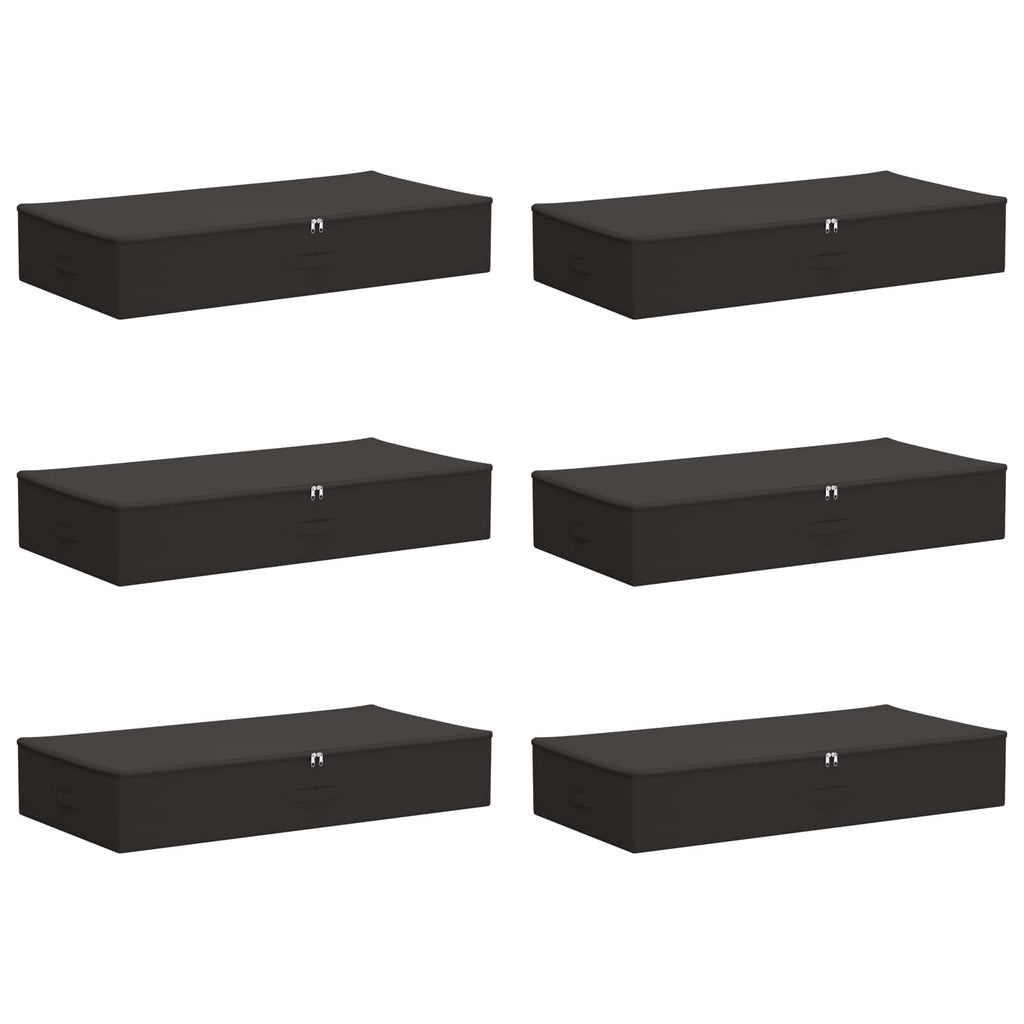Aufbewahrungsbox 6 pcs Anthrazit 90 x 48 x 15 cm Vliesstoff