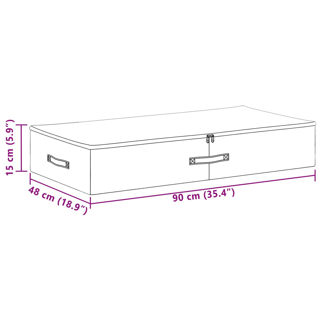 Aufbewahrungsbox 6 pcs Anthrazit 90 x 48 x 15 cm Vliesstoff