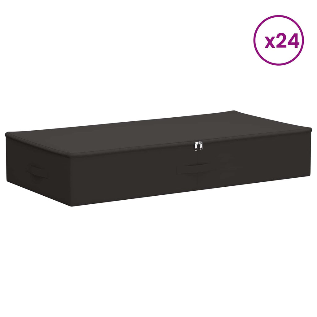 Aufbewahrungsbox 24 pcs Anthrazit 100 x 50 x 18 cm Vliesstoff