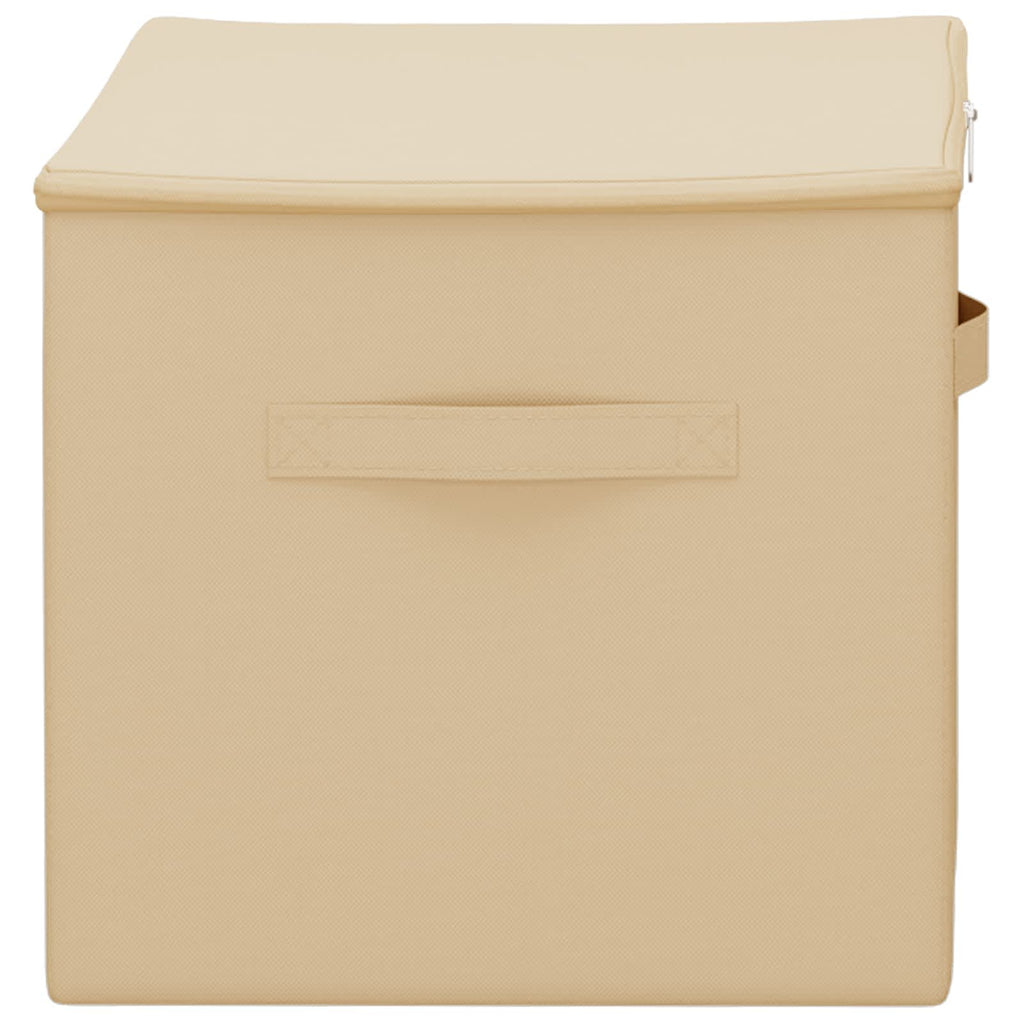 Aufbewahrungsbox 2 pcs Creme 60 x 43 x 35 cm Vliesstoff