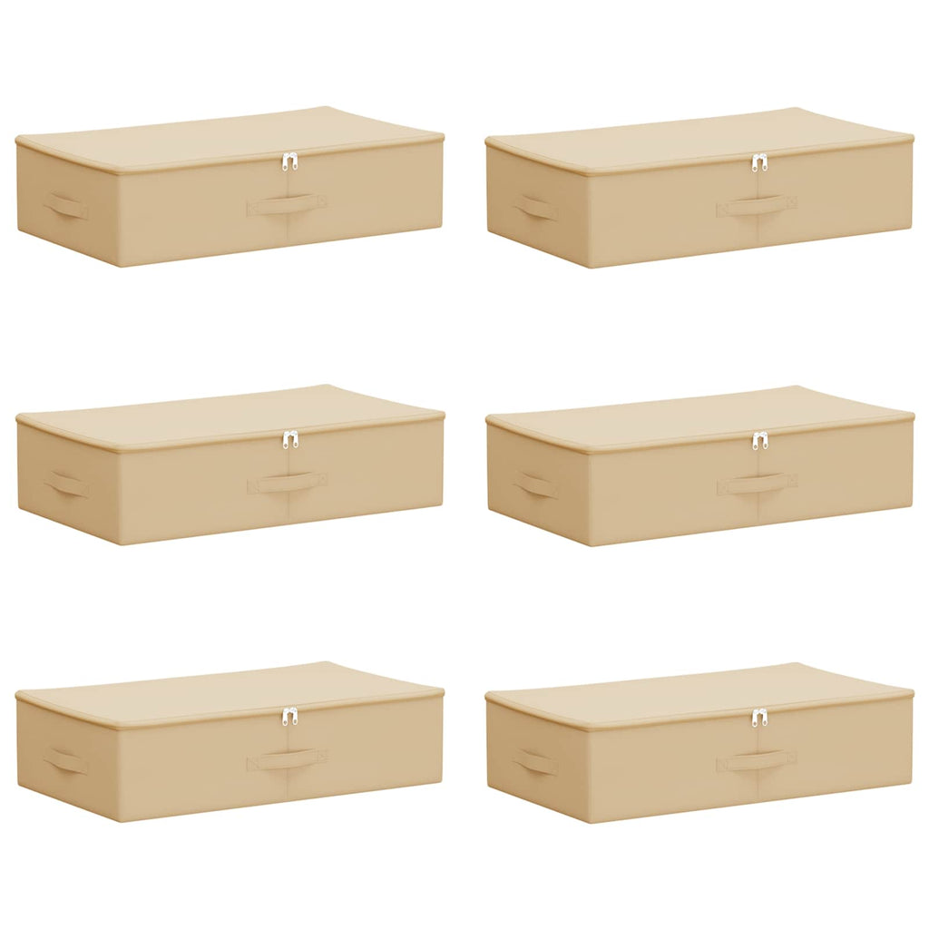Aufbewahrungsbox 6 pcs Creme 70 x 40 x 18 cm Vliesstoff