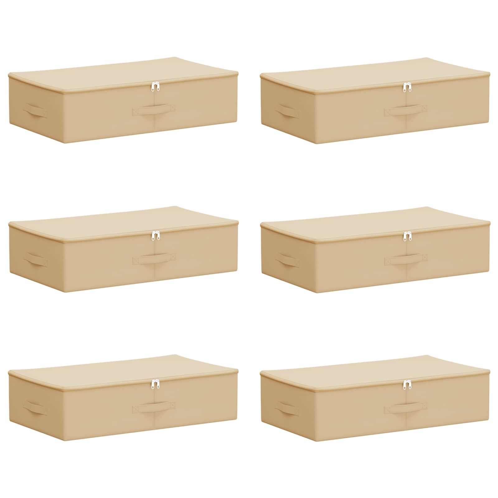 Aufbewahrungsbox 6 pcs Creme 70 x 40 x 18 cm Vliesstoff