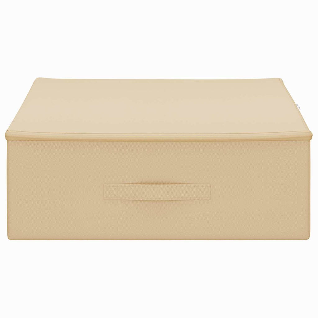 Aufbewahrungsbox Creme 90 x 48 x 15 cm Vliesstoff