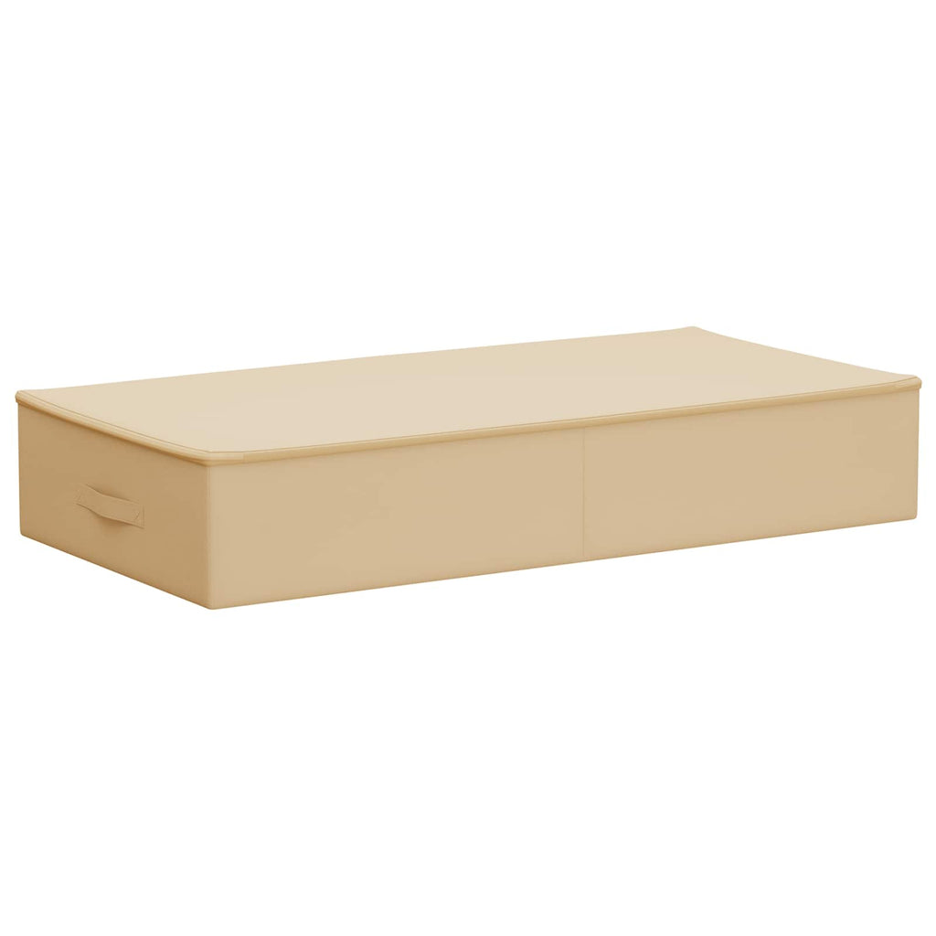 Aufbewahrungsbox Creme 100 x 50 x 18 cm Vliesstoff