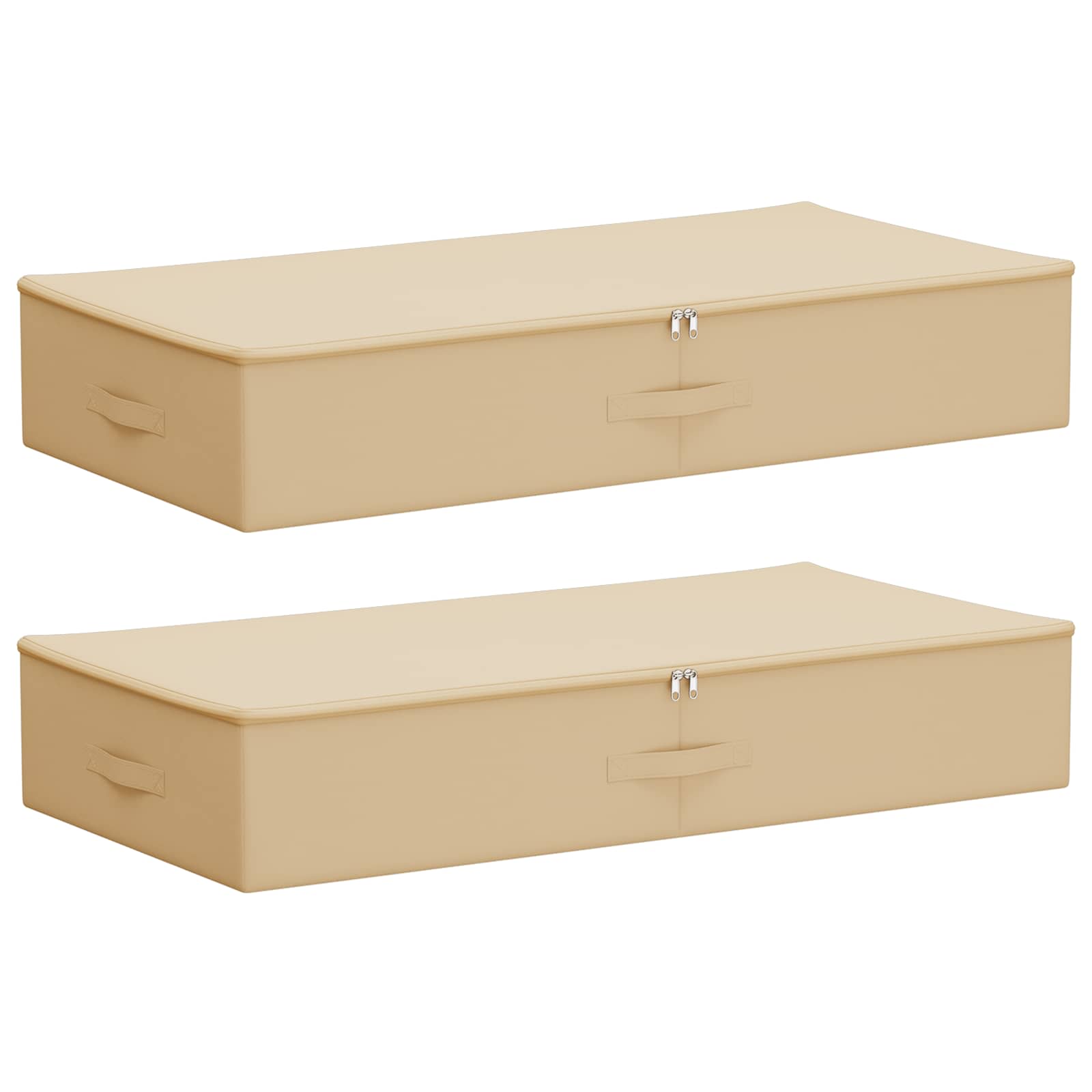 Aufbewahrungsbox 2 pcs Creme 100 x 50 x 18 cm Vliesstoff