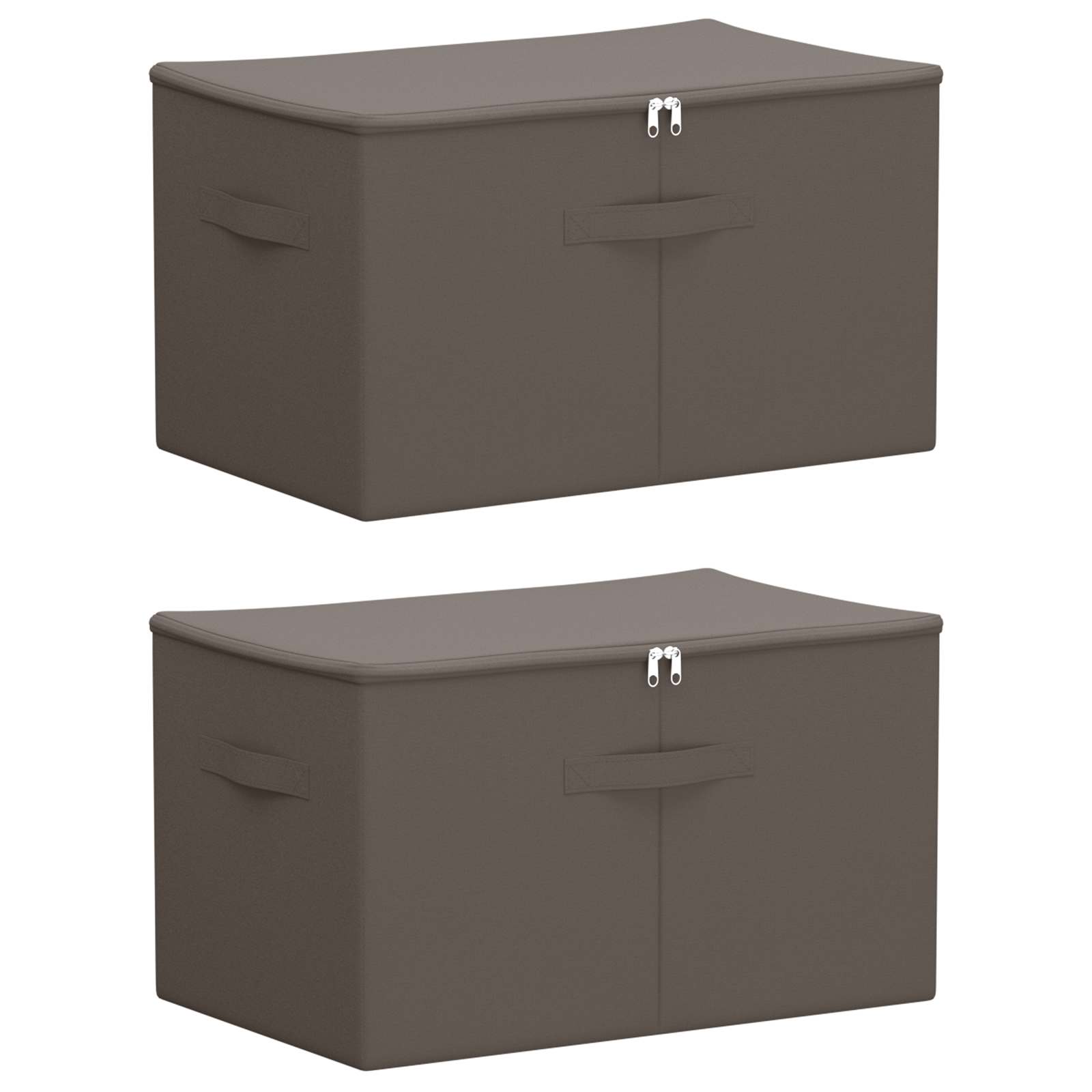 Aufbewahrungsbox 2 pcs Grau 55 x 35 x 32 cm Vliesstoff