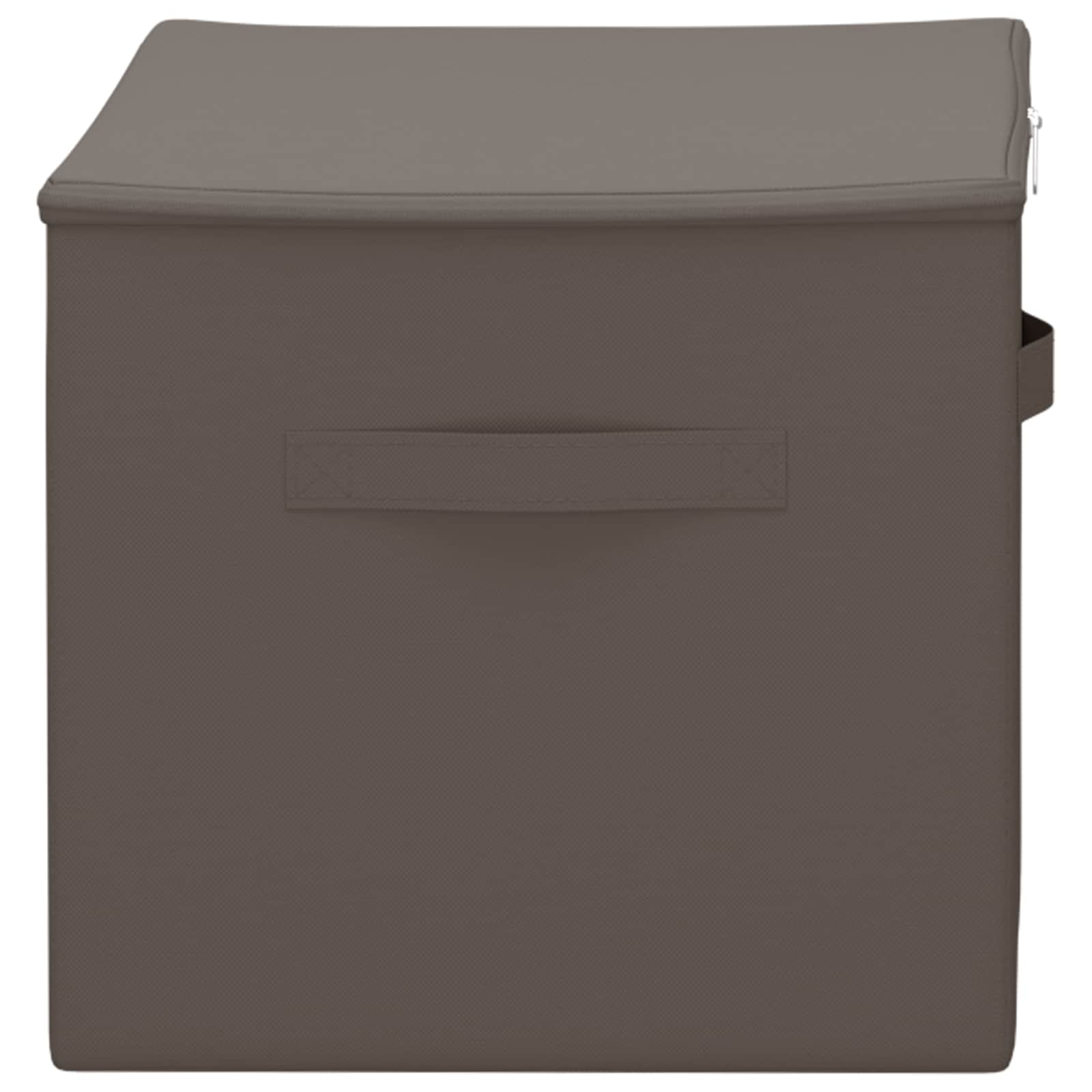 Aufbewahrungsbox 24 pcs Grau 55 x 35 x 32 cm Vliesstoff