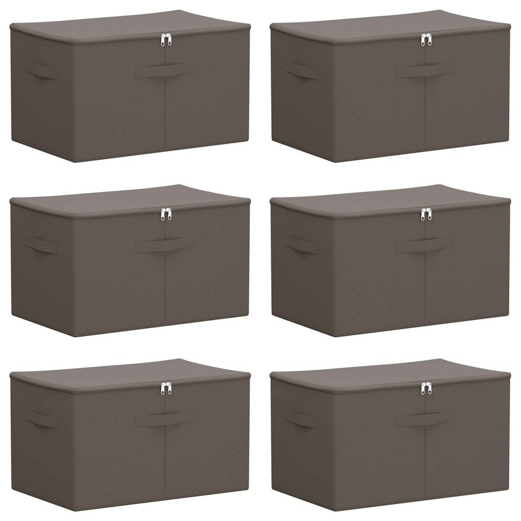 Aufbewahrungsbox 6 pcs Grau 60 x 43 x 35 cm Vliesstoff