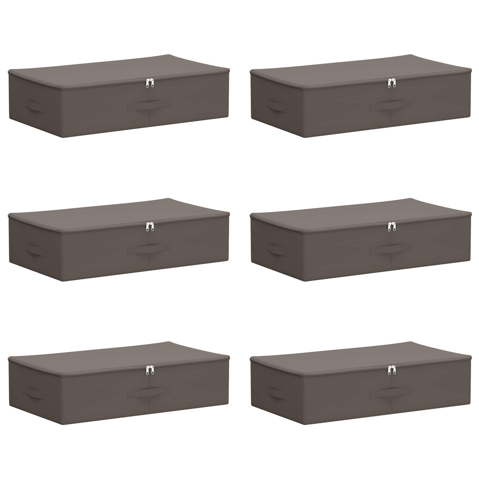 Aufbewahrungsbox 6 pcs Grau 70 x 40 x 18 cm Vliesstoff