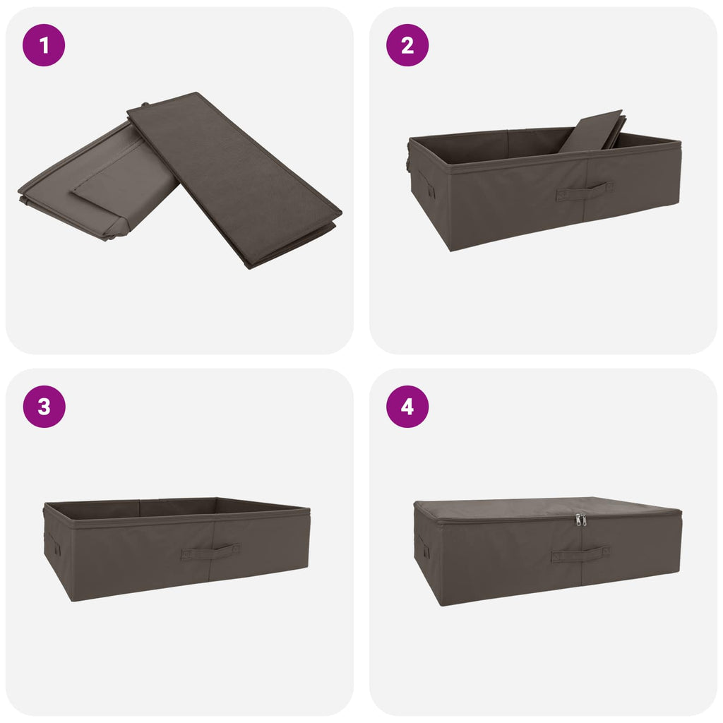Aufbewahrungsbox 6 pcs Grau 70 x 40 x 18 cm Vliesstoff