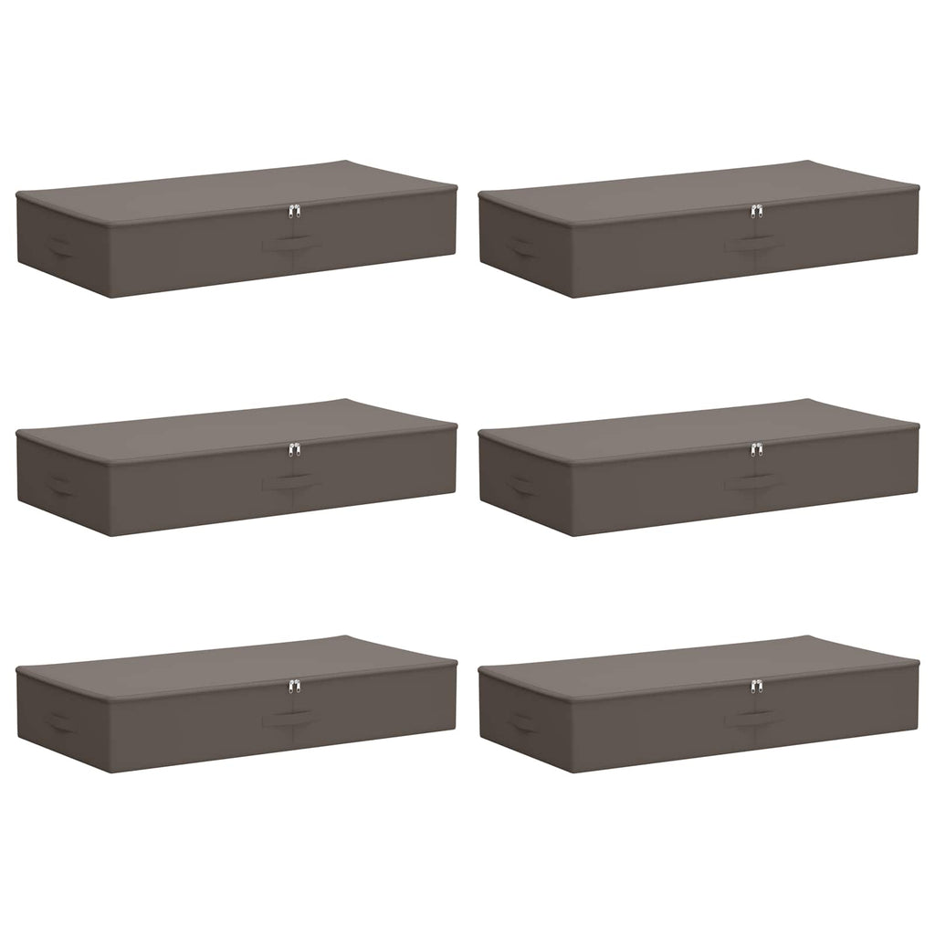 Aufbewahrungsbox 6 pcs Grau 90 x 48 x 15 cm Vliesstoff